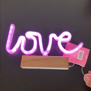 LED sign of Love